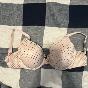 Victoria's Secret Blush Pink Polka Dot T-Shirt Bra
